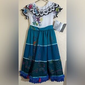 Disney Encanto Mirabel Girls Dress Costume Size 7/8 Brand New w/ Tags